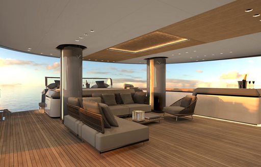 deck on superyacht geco