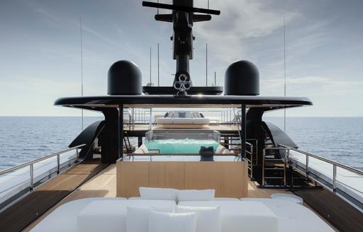 Charter yacht CONTIGO deck Jacuzzi