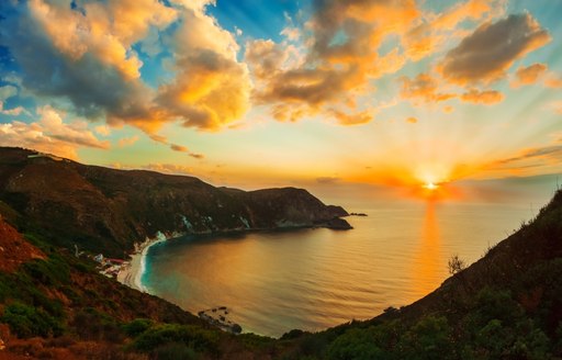 Sunset from a Greek Island