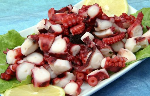 Plate of insalata di polpo