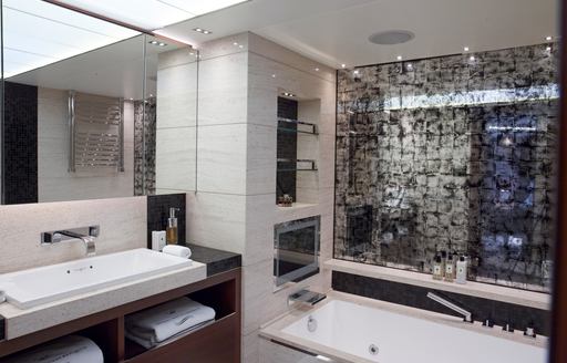 Charter yacht IMPERIAL PRINCESS BEATRICE ensuite with sink unit
