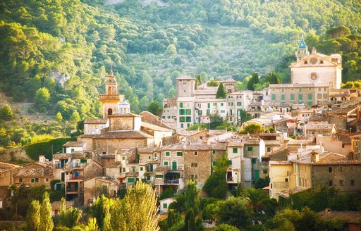 Mountain village Valldemosa in Mallorca, Spain