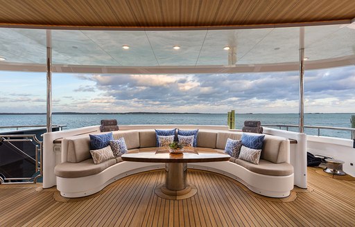 Feadship motor yacht PICNIC outdoor area