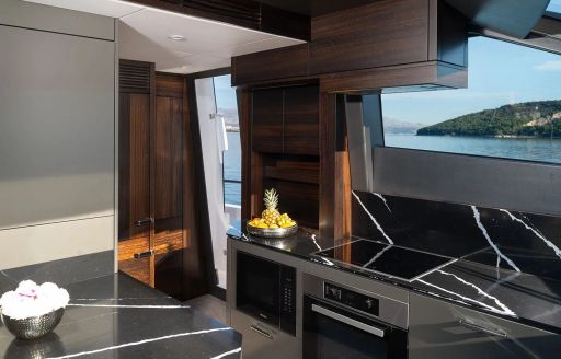 Charter yacht MOWANA galley