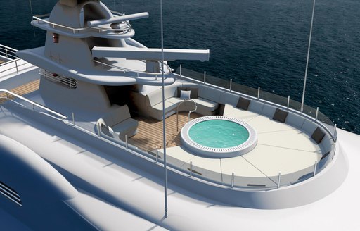 The Jacuzzi featured on suerpyacht 'Plvs Vltra'