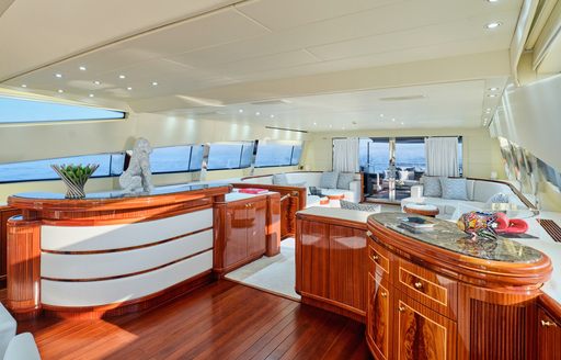Charter yacht ABILITY interiors on main deck