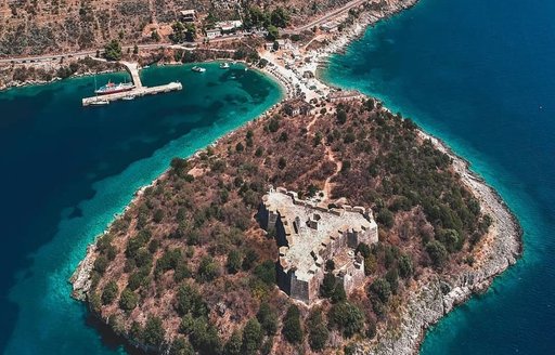 Porto Palermo Castle aerial view