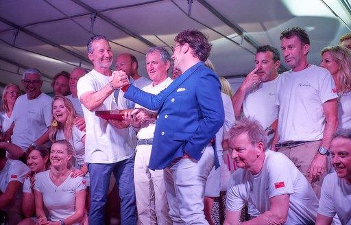 Awards ceremony at St Barths Bucket Regatta