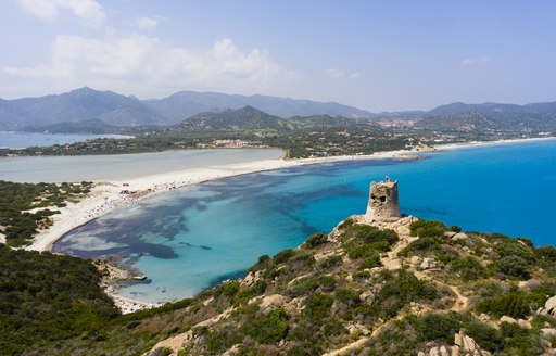 tranquil bay for yacht charters in sardinia, italy