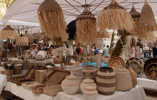 St Tropez - Places Des Lices Market pottery