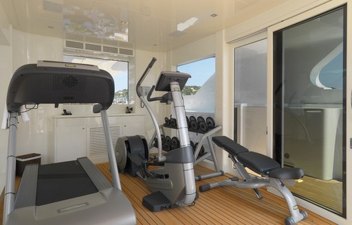 Gym onboard MY Meamina