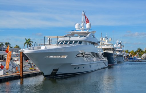 Superyacht at Pier 66 at FLIBS 