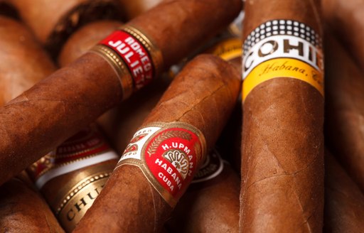 A number of Cuban cigars