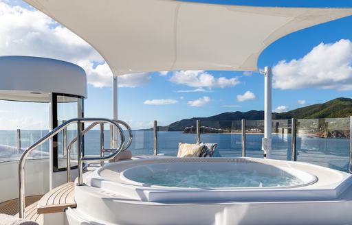 Superyacht charter HBC deck Jacuzzi