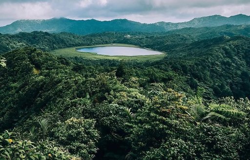 Grenada - Mount Qua Qua view Grand Étang lake