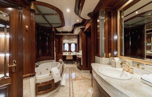 Master ensuite onboard MY Titania