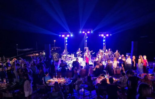 Buddha Bar Beach Crete concert night outdoor