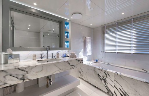 Ensuite on Superyacht CHAKRA