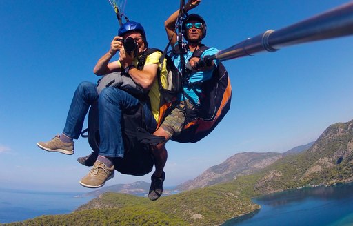 harter guest flying and taking photos over Turkey