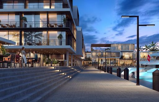 Impression of completed residences at Port Nimara