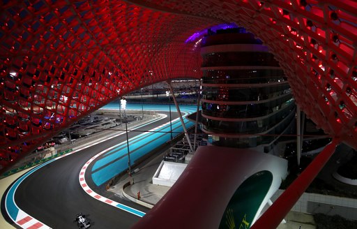 Inside structure of W Abu Dhabi Hotel