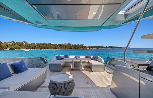 Charter yacht SAMIRA exteriors with seating
