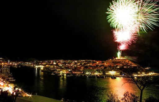 Fireworks above St Barts