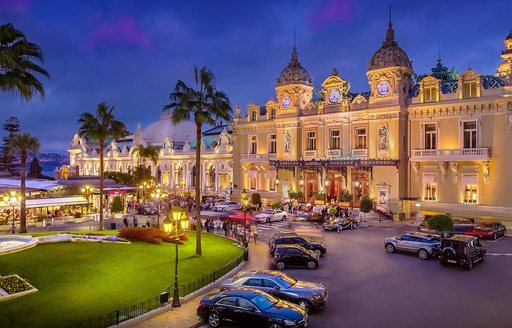 casino in monte carlo at night, in monaco