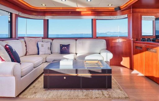 Charter yacht BEST OFF upper salon