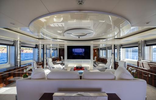 Interiors onboard charter yacht ALFA G