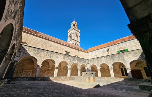 Franciscan Monastery Hvar interior courtyard