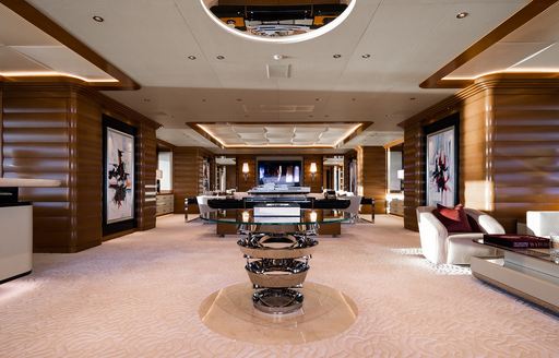 Interiors onboard charter yacht MAR