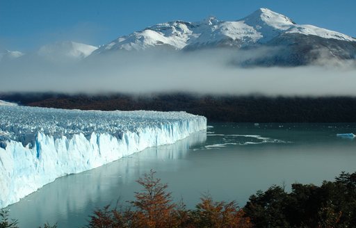 glacial shelf in patagonia