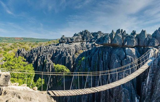 Tsingy De Bemaraha National Park National Park landscape, bridge