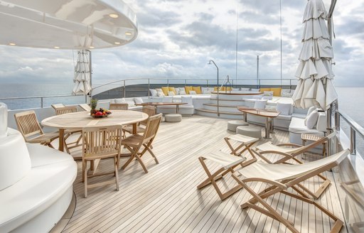 baron trenck yacht alfresco dining