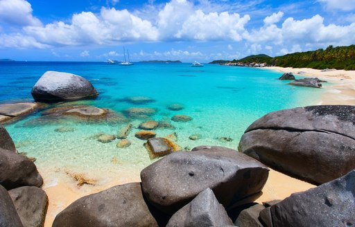 beautiful beach on Virgin Gorda in the British Virgin Islands