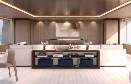 Charter yacht ALVA interior deck space