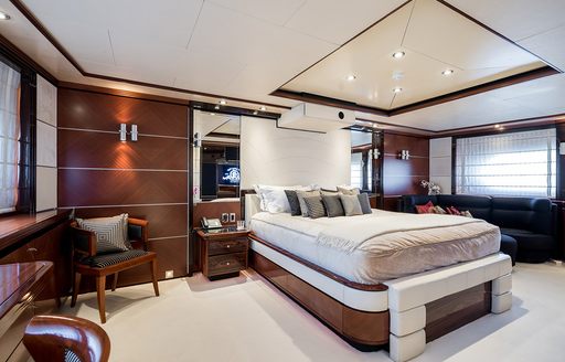 owners suite on luxury yacht magenta m