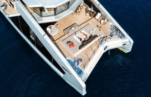 Charter yacht THIS IS IT aerial