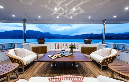 motor yacht audaces outdoor areas