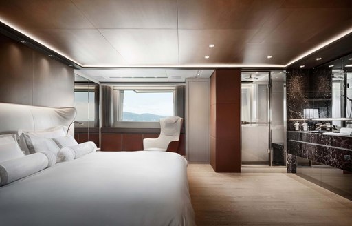 Master cabin onboard MY Namaste