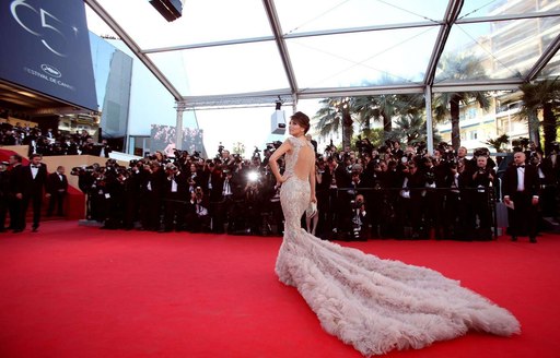 Actress at the Cannes Film Festival in Monaco