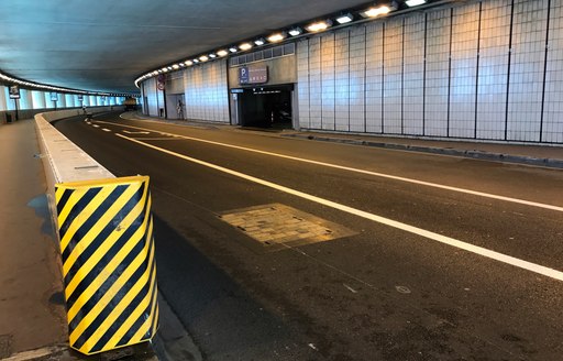 The famous Tunnel on the Monaco Grand Prix race circuit