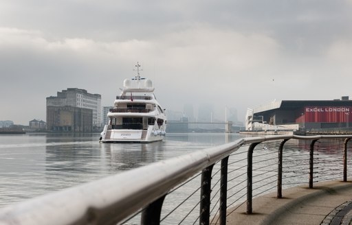 motor yacht ZOZO launching at the London Boat Show