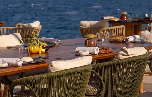 Monaco - Blue Bay Marcel Ravin dining area water view