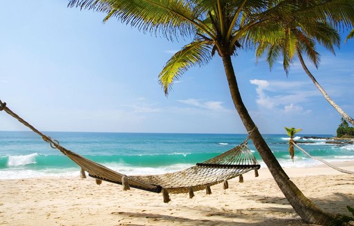 Relax in a hammock on Smugglers Cove Beach, Tortola