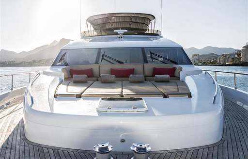 insieme motor yacht lounging areas