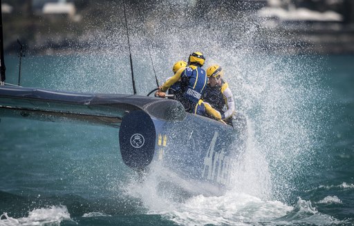 Artemis Racing practicing in Bermuda for the America's Cup