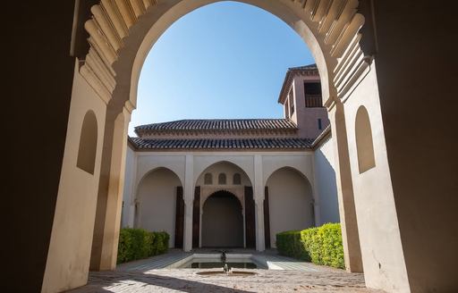 Alcazaba Malaga fortress interior