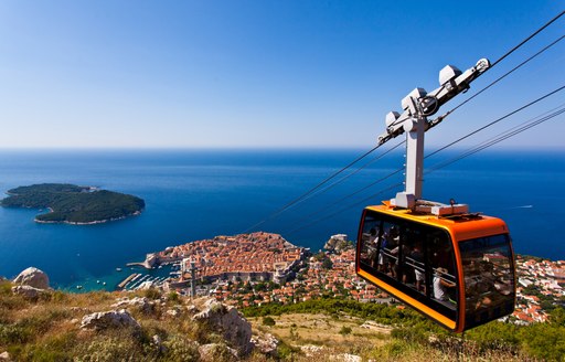 City of Dubrovnik in Croatia, looking out over the Mediterranean sea